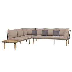 Maison Chic Salon de jardin 4 pcs - Table et chaises d'extérieur - Mobilier/Meubles de jardin Moderne et coussins Bois d'acacia solide Marron -MN25045