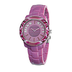 Montre femme bracelet mouvement quartz (39 mm) violet - Bijou femme idée cadeau