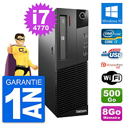 PC Lenovo ThinkCentre M93p SFF Core i7-4770 RAM 8Go Disque 500Go Windows 10 Wifi - Occasion