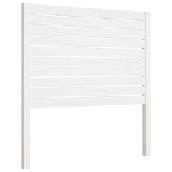 vidaXL Tête de lit Blanc 81x4x100 cm Bois massif de pin