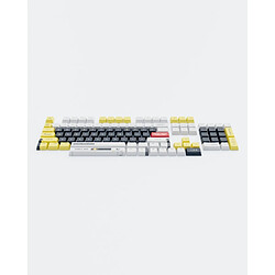 Avis Dark Project - KS-2036 PBT Keycaps (ENG | Blanc/Jaune)