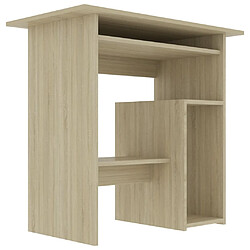 Avis vidaXL Bureau Chêne sonoma 80x45x74 cm Bois d’ingénierie