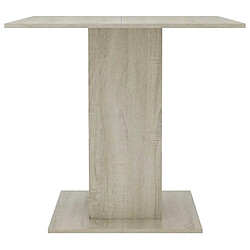 Avis vidaXL Table à dîner Chêne sonoma 80x80x75 cm Bois d'ingénierie