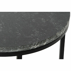 Jeu de 2 tables DKD Home Decor Noir Aluminium Marbre 46 x 46 x 58 cm