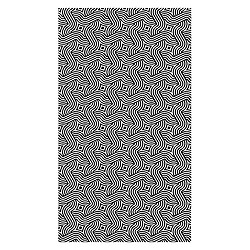 Alter Tapis de salle de bain, 100% Made in Italy, Tapis antitache avec impression numérique, Tapis antidérapant et lavable, Modèle optique - Adana, cm 90x52