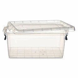 Avis Kipit Boîte de rangement avec couvercle Transparent Plastique 8,5 L 23,5 x 15,5 x 37 cm (12 Unités)