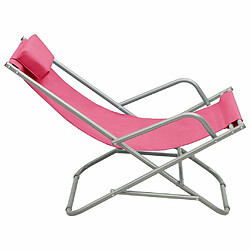 Acheter Maison Chic Lot de 2 Chaises de salon pour relax | Chaises à bascule ,Fauteuil Acier Rose -GKD11884