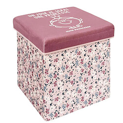 Pouf coffre pliable pour enfants Monsieur Madame Madame princesse.