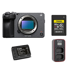 Sony FX3+Sony 80GB CFexpress Type A TOUGH Memory Card+ Kingma 2000mAh Battery (Sony NP-FZ100)+ Kingma Sony NP-FZ100 LCD Dual USB charger