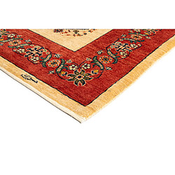 Vidal Tapis de laine 225x167 rouge Kashkuli