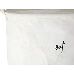 Avis Premier Housewares Panier à Linge en Tissu TC (60% Polyester, 40% Coton), Blanc/Noir