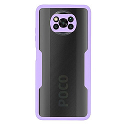 Coque en TPU + acrylique violet pour votre Xiaomi Poco X3 NFC/Poco X3 Pro/Poco X3