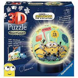 Ludendo Puzzle 3D rond 72 pièces illuminé - Minions 2