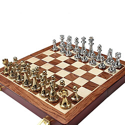 Wewoo Jeu d'échecs européen simple en alliage de zinc