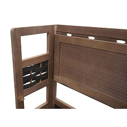 Acheter Decoshop26 Étagère sur pied pliable 4 niveaux cadre en bois tissage en polyrotin 110 cm marron foncé 04_0008646