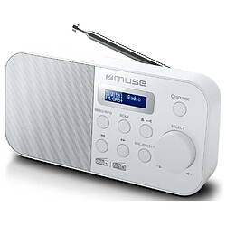 Radio portable numérique blanc - M-109DBW - MUSE