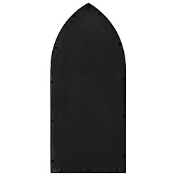 Avis vidaXL Miroir de jardin Noir 100x45 cm Fer pour utilisation extérieure