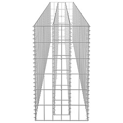 Acheter vidaXL Lit surélevé à gabion Acier galvanisé 270x30x60 cm