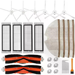 Kit d'accessoires pour Roborock S5 S6 E20 E25 E35 S50 pour robot aspirateur xiaomi Mi Mijia, paquet de 22 pièces de rechange