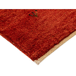 Vidal Tapis de laine 150x121 rouge Gabbeh pas cher