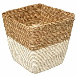 Boîte de Rangement Déco Tressée 31x31cm Naturel