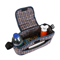 Monstershop Sac Caddy pour Poussette pour Animaux de Compagnie Tartan Bleu