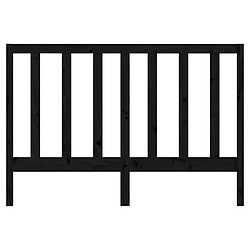 Acheter Maison Chic Tête de lit scandinave pour lit adulte,Meuble de chambre Noir 166x4x100 cm Bois massif de pin -MN87723