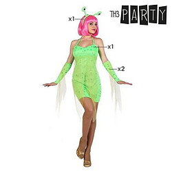 Totalcadeau Déguisement pour femme Alien Vert (4 Pcs) - Un costume Taille - M/L pas cher