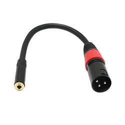 Câble Audio Adaptateur 3.5mm Femelle Vers XLR pour Ordinateur de Bureau