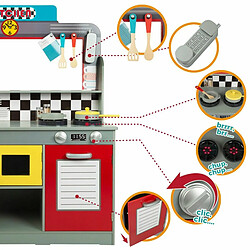 Cuisinière jouet Play & Learn Retro 90 x 104 x 58 cm pas cher