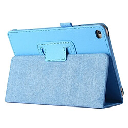 Wewoo Housse Étui Coque de protection en cuir PU à rabat horizontal avec support pour iPad Mini 2019 bleu clair