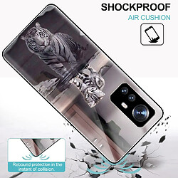 Coque en TPU antichoc chat et tigre pour votre Xiaomi 12 Pro