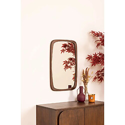 Atmosphera, Createur D'Interieur Miroir en bois - 43 x 65 cm - Marron