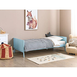 Beliani Lit simple 90 x 200 cm bleu ciel BONNAC