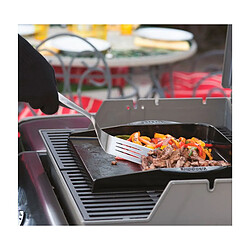 Avis Plancha pour barbecue Weber 43x37x5 cm Plancha en fonte vitrifiée avec poignées et surface antiadhésive