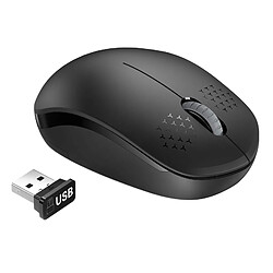 Souris Sans Fil 2.4G Avec Récepteur USB Pour Tablette PC PC Noir