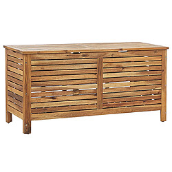 Beliani Coffre 130 x 64 cm Bois clair RIVIERA