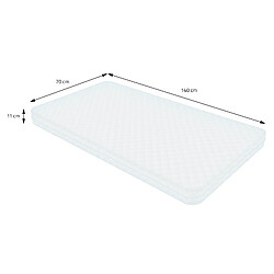 ML DESIGN MODERN LIVING Matelas enfant 70x140x11 cm en polyester Oeko-Tex 100 ML-Design pas cher