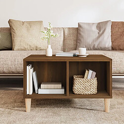 Avis Maison Chic Table basse,Table Console Table d'appoint, Table pour salon Chêne marron 60x50x36,5 cm Bois d'ingénierie -MN52459