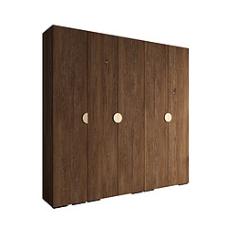 Abiks Meble Armoire Inova 4 À Portes Battantes 236,7/250/47 5 Portes (marron/d’oro)