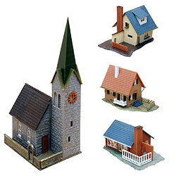 Faller 232220 Village 4-Buildings N Scale Building Kit