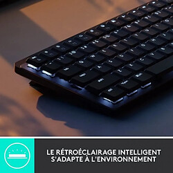 Acheter Logitech - Clavier Sans Fil- MX Mini - Mécanique - Rétroéclairé Performant - Graphite