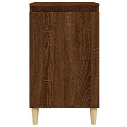 Acheter vidaXL Table de chevet chêne marron 40x35x70 cm bois d'ingénierie