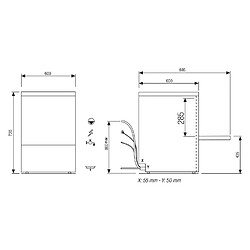 Lave verre professionnel avec adoucisseur - 6,77 kW - 500 x 500 mm - NEO500AV1 - Colged