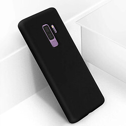 Avizar Coque Samsung Galaxy S9 Plus Silicone Semi-rigide Mat Finition Soft Touch Noir