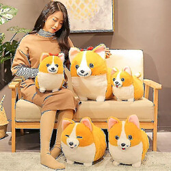 Universal Peluche mignonne pour chien Corgi, remplie d'oreiller de dessin animé d'animaux souples