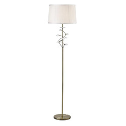 Acheter Luminaire Center Lampadaire Willow avec Abat jour crème 1 Ampoule laiton antique/cristal