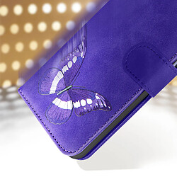 Acheter Avizar Étui pour Xiaomi Redmi Note 12 Portefeuille Simili Cuir Violet, Design Papillon