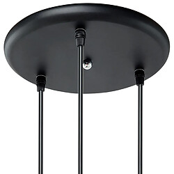 Beliani Lampe suspension CARSON Noir pas cher