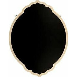 Artemio Tableau noir baroque avec bordure bois 35 x 27 x 0,5 cm